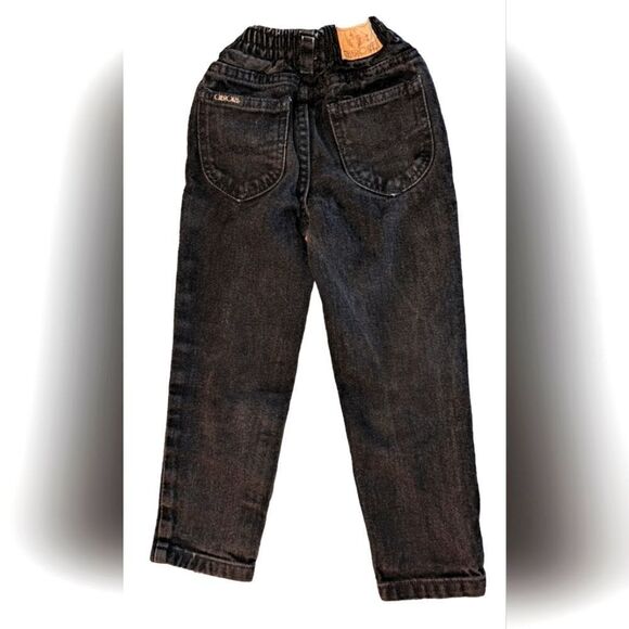 Cherokee vintage kids black denim‎ jeans size 5 - Picture 1 of 7